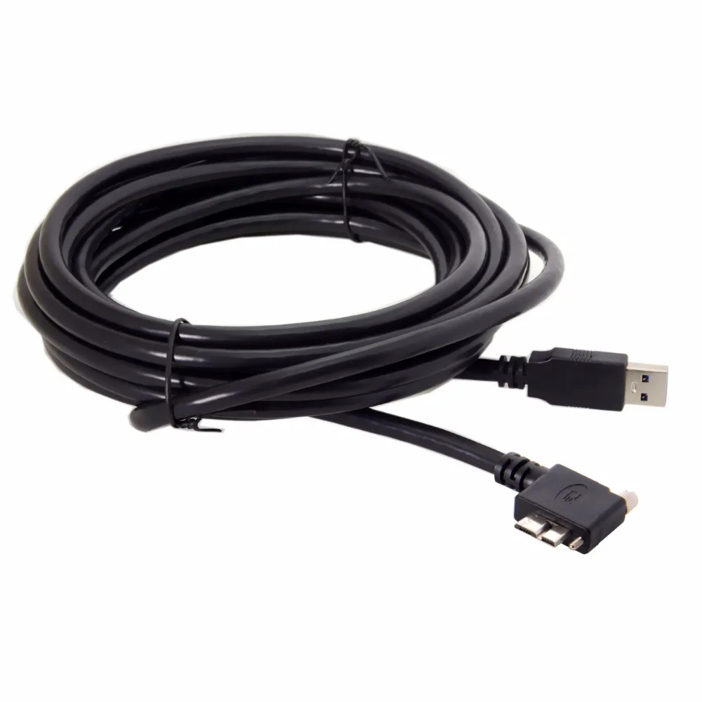 

Chenyang USB 3.0 A Male to Micro B Left Angled 90 Degree Cable High Quality for Nikon D800 D800E Cablecc