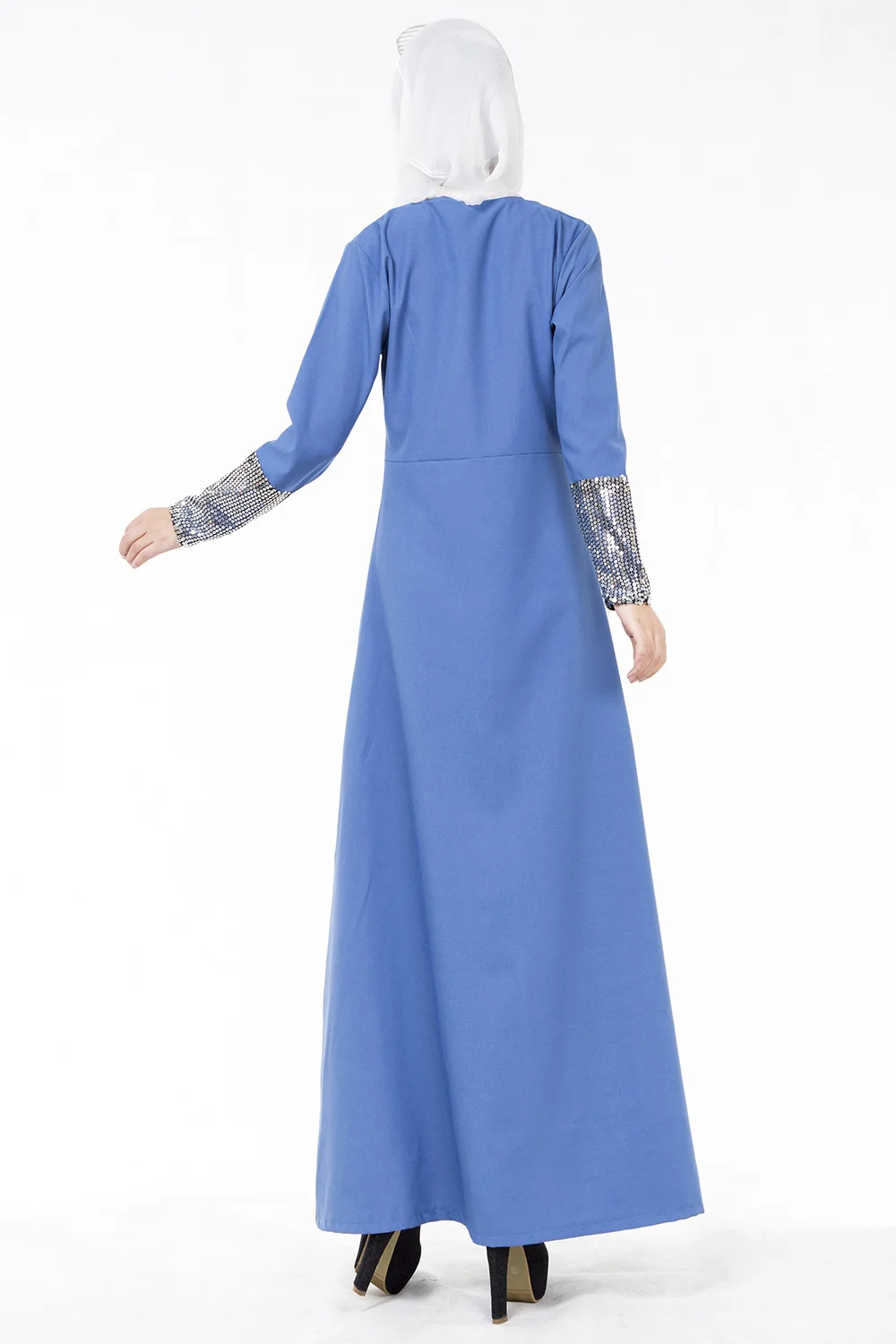 2017 New Turkey Middle East Kuwait Muslim Fashion Suit dress Sequin