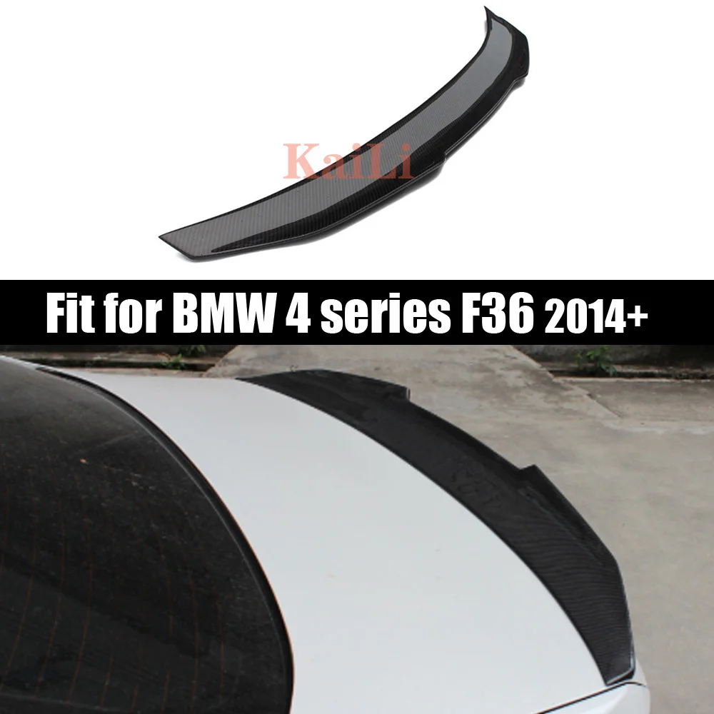 

F36 Carbon Fiber Rear Trunk Spoiler Wing For BMW F36 Gran Coupe 4 Series 420i 428i 435i 418d 420d Spoilers PSM Style 2014+