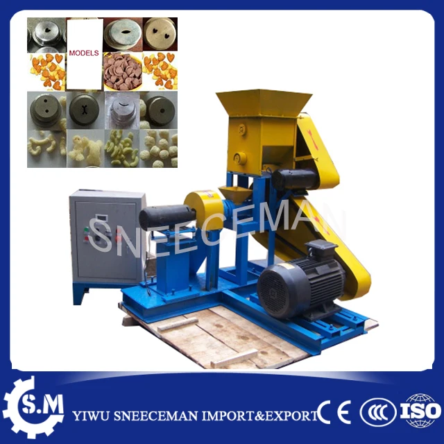 60-80KG/H food extruder corn extruder puffed corn machine or rice snack machine chinese commercial corn extruder making machine