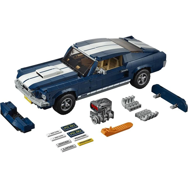 

1648pcs Diy Building Blocks Fording Mustang Compatible with Legoingly 10265 Creator Expert Toys for Children Birthday Gifts