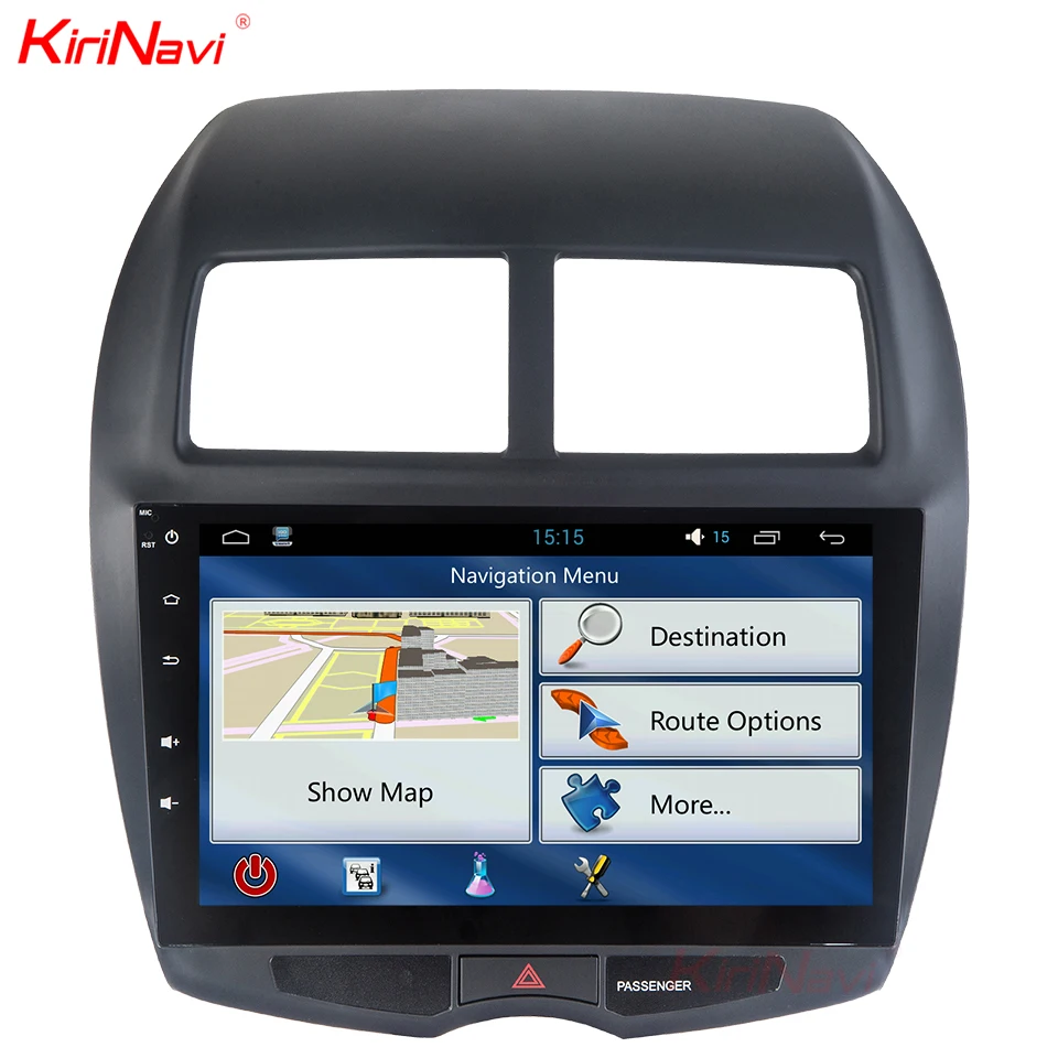 KiriNavi Восьмиядерный Android 7,1 автомобильный dvd-плеер для Mitsubishi ASX мультимедийная система 2007+ Gps навигация стерео радио плеер RDS