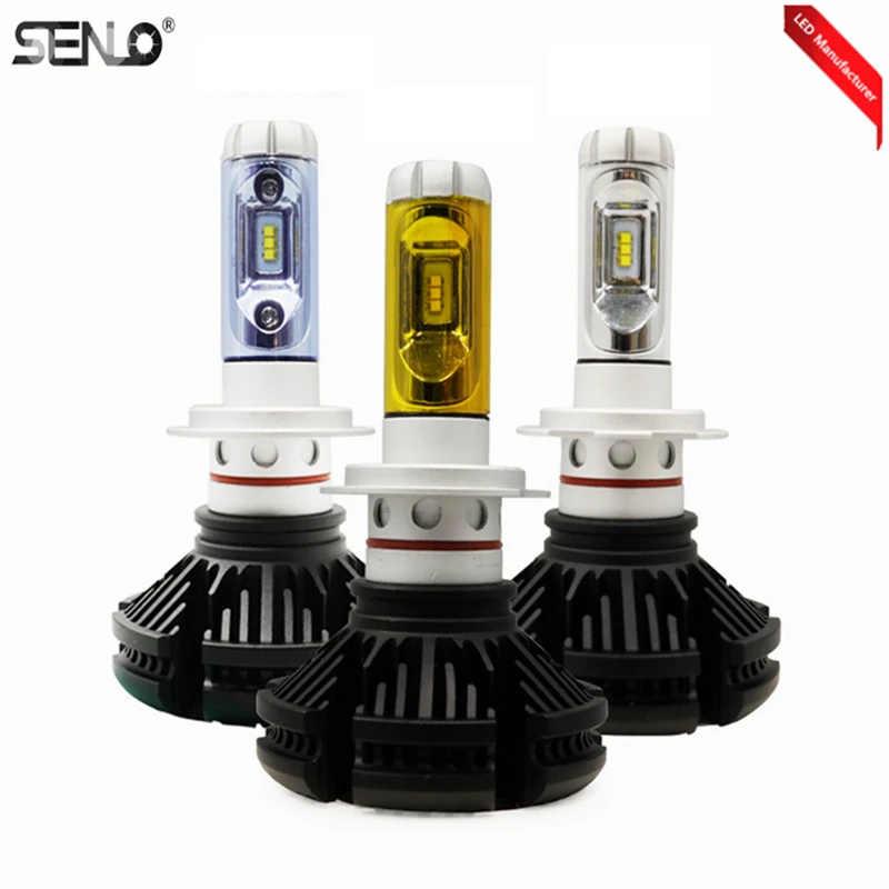 

Car X3 LED Headlight Bulb H1 H3 H7 H4 H8 H9 H11 HB3 HB4 9004 9007 880 5202 LED Head light CSP Chip 12V 4000LM Auto LED Headlight