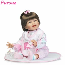 Pursue 55cm Lifelike Realistic Newborn Reborn Toddler Baby Dolls Toys for Children Girls Boys for Sale boneca american girl Doll
