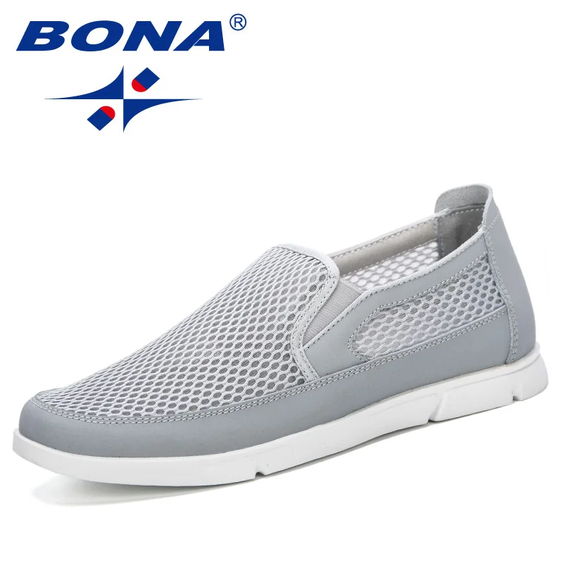 

BONA 2019 New Fashionable Style Men Sneakers Summer Breathable Mesh Men Shoes Casual Lightweight Zapatillas Hombre Comfortable