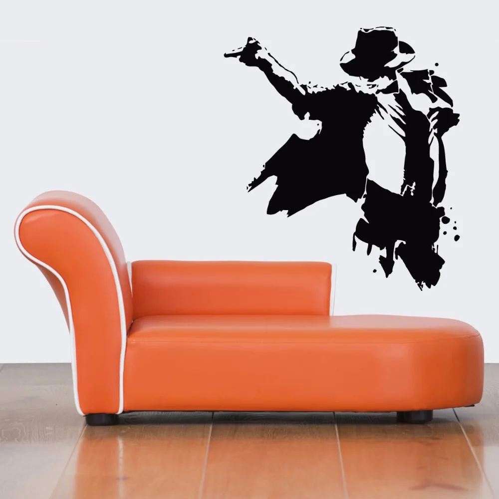 Cool Fashion Michael Jackson Wall Vinyl Sticker Decal Mural Design Art