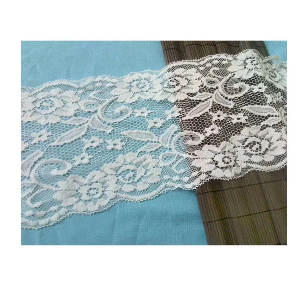 5 Yards 15cm Floral Stretch Lace Trim Ribbon DIY Handmade Sewing Accessories Strap Craft/Dress&Headband/Decoration/Gift Wrap