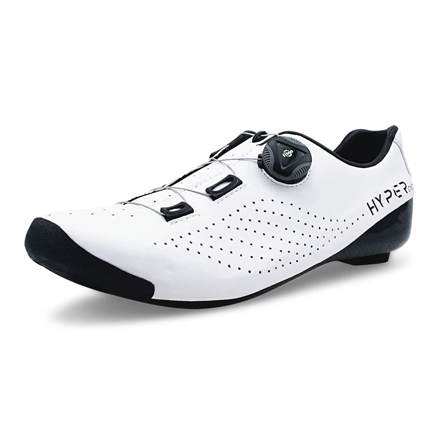 Original Hyper Cycling Shoes Heat Moldable 3K Carbon Fiber Road Bike Sneakers 1 Shoelaces Self-locking Thermoplastic Bicycle