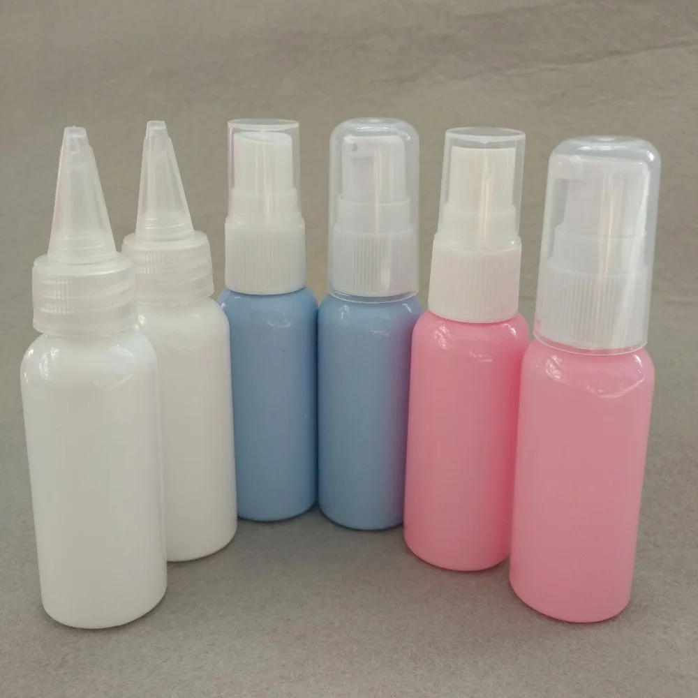 30ML Empty Plastic Cosmetic Bottle Sample Packaging Bottles Small PET