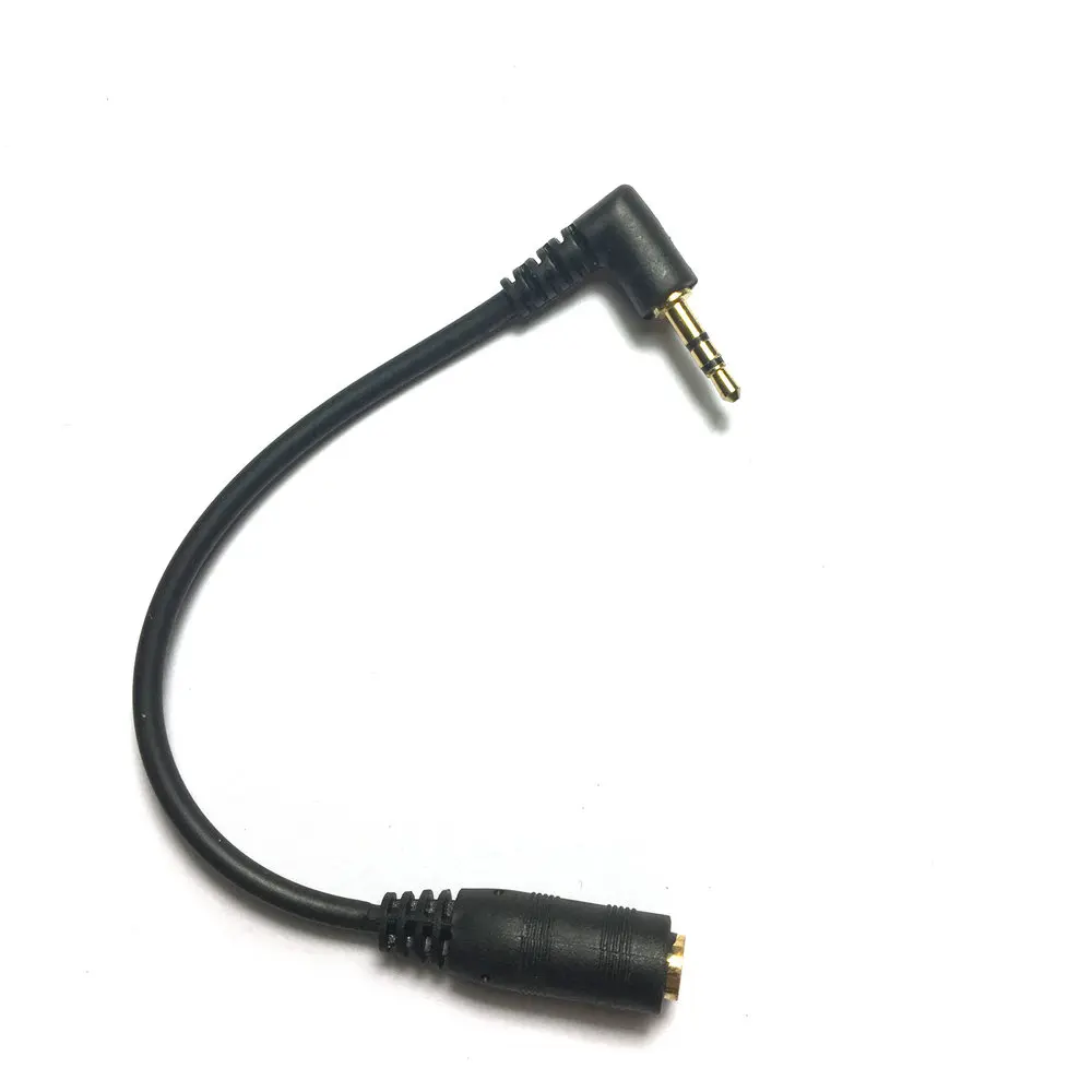 Новые короткие 0.49ft 15 см правый угол L тип 2,5 мм Мужской до 3,5 мм Женский 3-полюсный для 3-полюсный ТРС аудио кабель-удлинитель