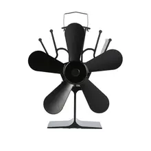 Тепловая мощность вентилятор для камина тепловая мощность ed Дровяная Печь вентилятор для дерева/бревен горелки/камина Экологичные пятилистные вентиляторы