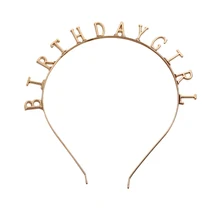 Ободок для дня рождения для девочек с буквами; Милые головные уборы принцессы для дня рождения; украшения для вечеринки