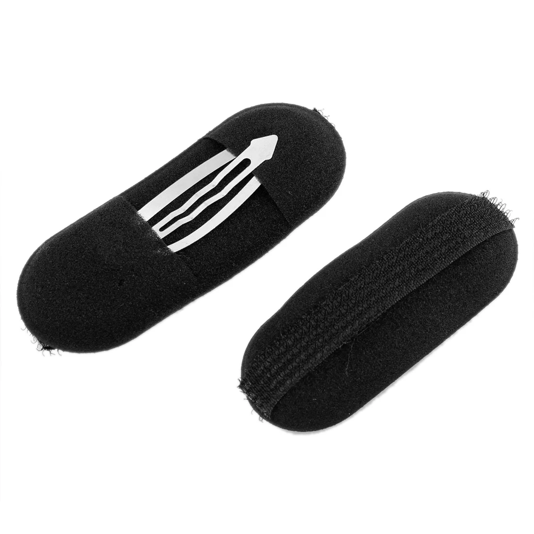 

BEST 2 Pcs Black Sponge Hair Clip Volume Bumpit Padding Bun Updo