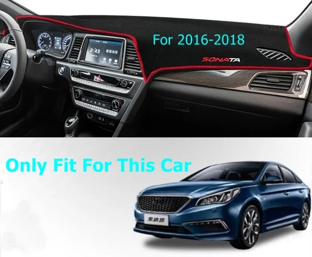 Car Dashboard Cover Dash Board Mat Pad Carpet Auto Rug Sun Shade Dashmat For Hyundai Sonata MK9 2016 -2018 | - Цена: 
