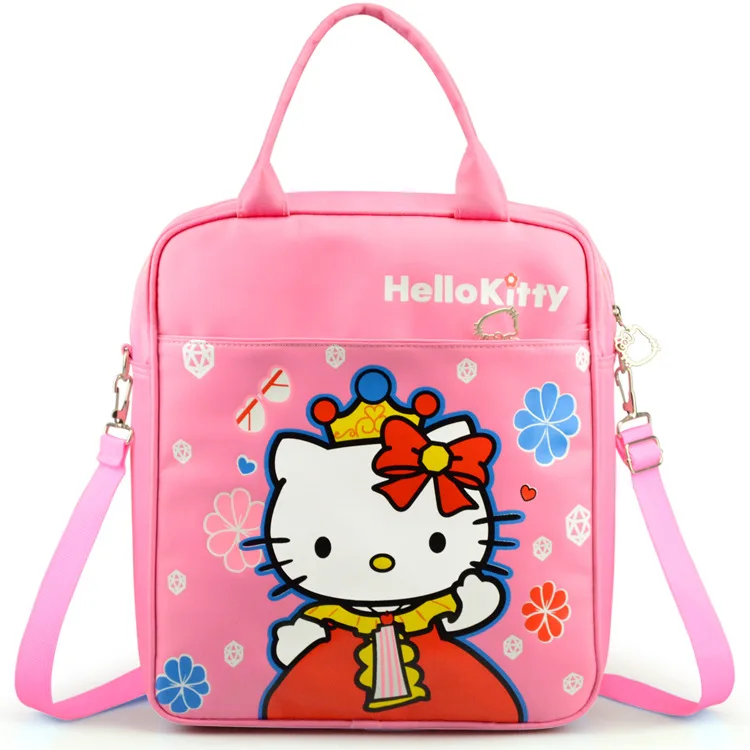 Новая Трехцветная сумка hello kitty, Высококачественная сумка-мессенджер из ткани Оксфорд, KW-2128