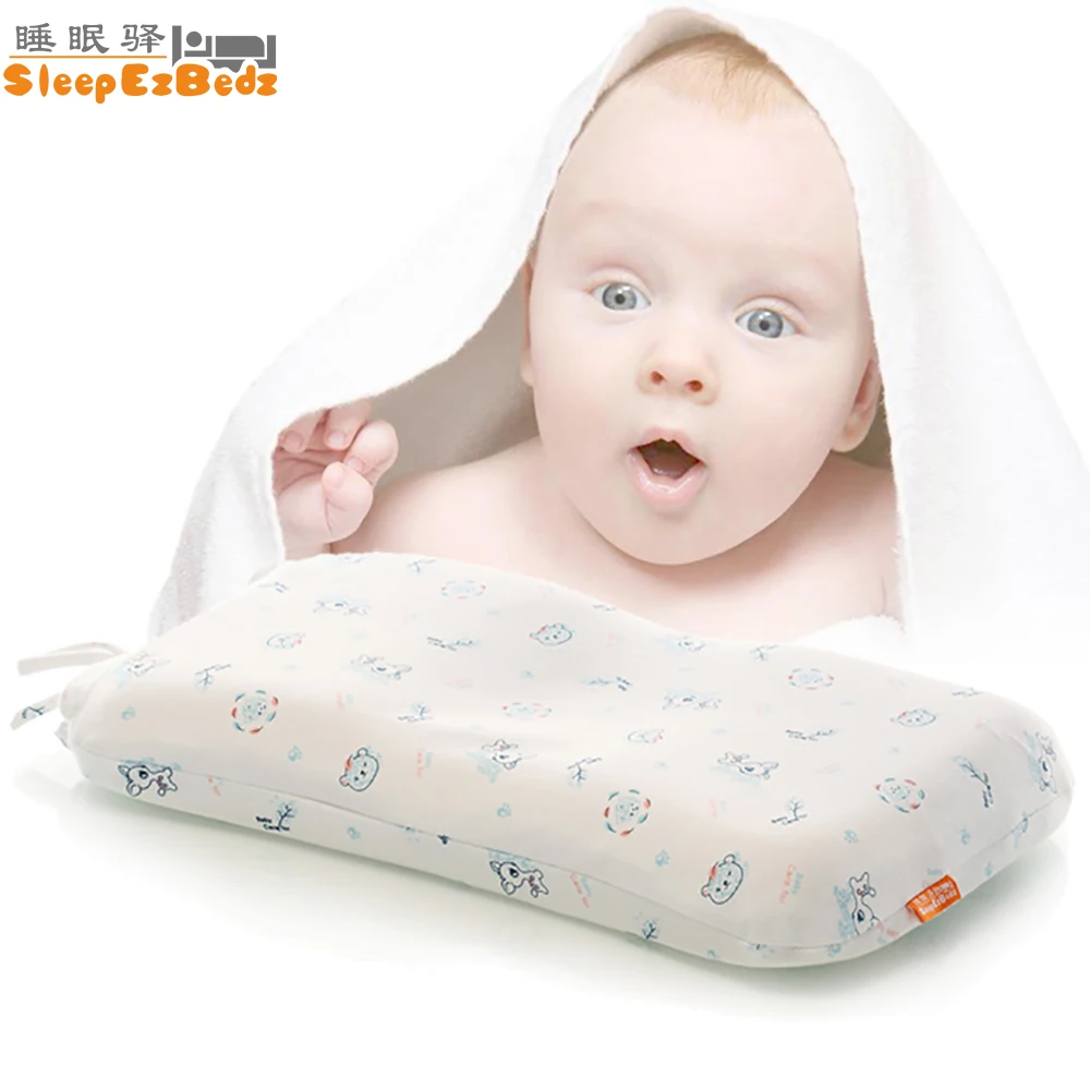 SleepEzbedz Baby Memory Pillow Supports Head & Neck ,3D Groove Memory Foam Positioner Pillow
