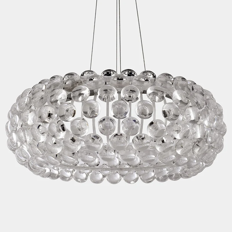 

LP273 Foscarini Caboche Style Ceiling Lamp Ball Acrylic Ring Pendant Lamp Light Lighting Chandelier in livingroom