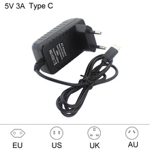 Raspberry Pi 4 USB Тип C Адаптер питания USB C Зарядное устройство 100-240 В ЕС США ВЕЛИКОБРИТАНИЯ
