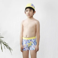 Мальчиков Плавание ming стволы дети Плавание костюм и Плавание ming cap Спорт шорты-боксеры Дети Мальчики быстросохнущая Плавание шорты Серфинг