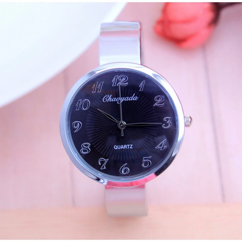 

New Watches Women Fashion Clock Elegant Ladies Silver Bracelet Watch Montre Femme Women's Wrist Quartz Watch Relojes Mujer