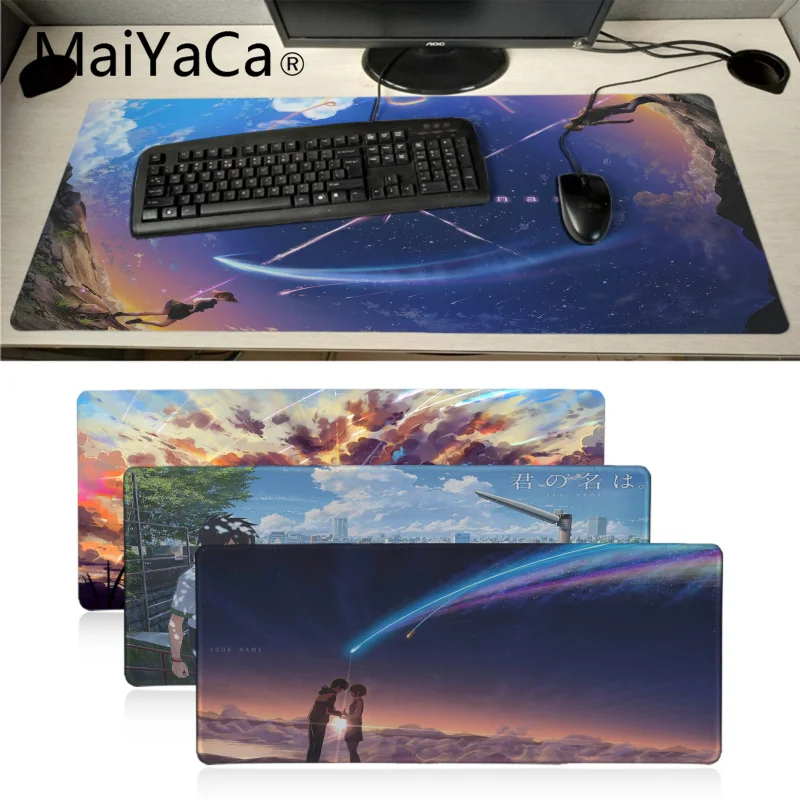 MaiYaCa анимационный фильм ваше имя Kimi No Na Wa коврик для мыши геймер игровые коврики