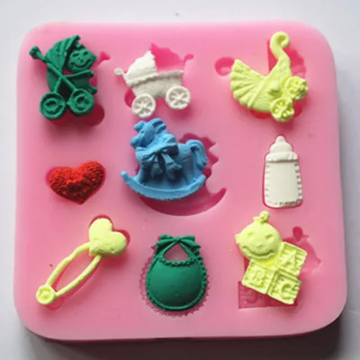 

Cute baby toy silicone mold candy chocolate cake decorative Jelly Pudding Fondant Mould