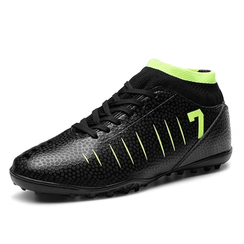 

Football Boots High Top Football Shoes New Adults Men's Outdoor Soccer Cleats TF/FG Training Sports Sneakers Large Size 33 - 45