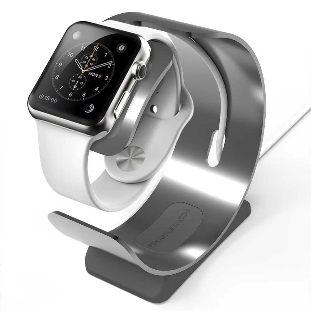 

Support Multifunctional Charging Stand Aluminum Alloy Dual Use Durable Convenient Smart Watch Accessories Desktop Phone Holder