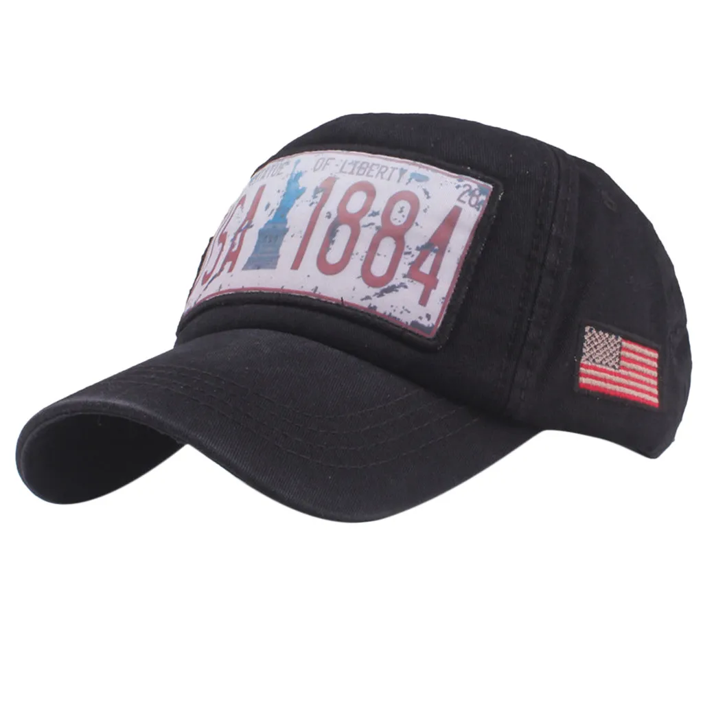 1884 nuevo EE. UU. gorra de béisbol América bandera sombrero Safari Baseball de Strapback para hombres y mujeres de venta al por mayor Dropshipping. exclusivo. A3
