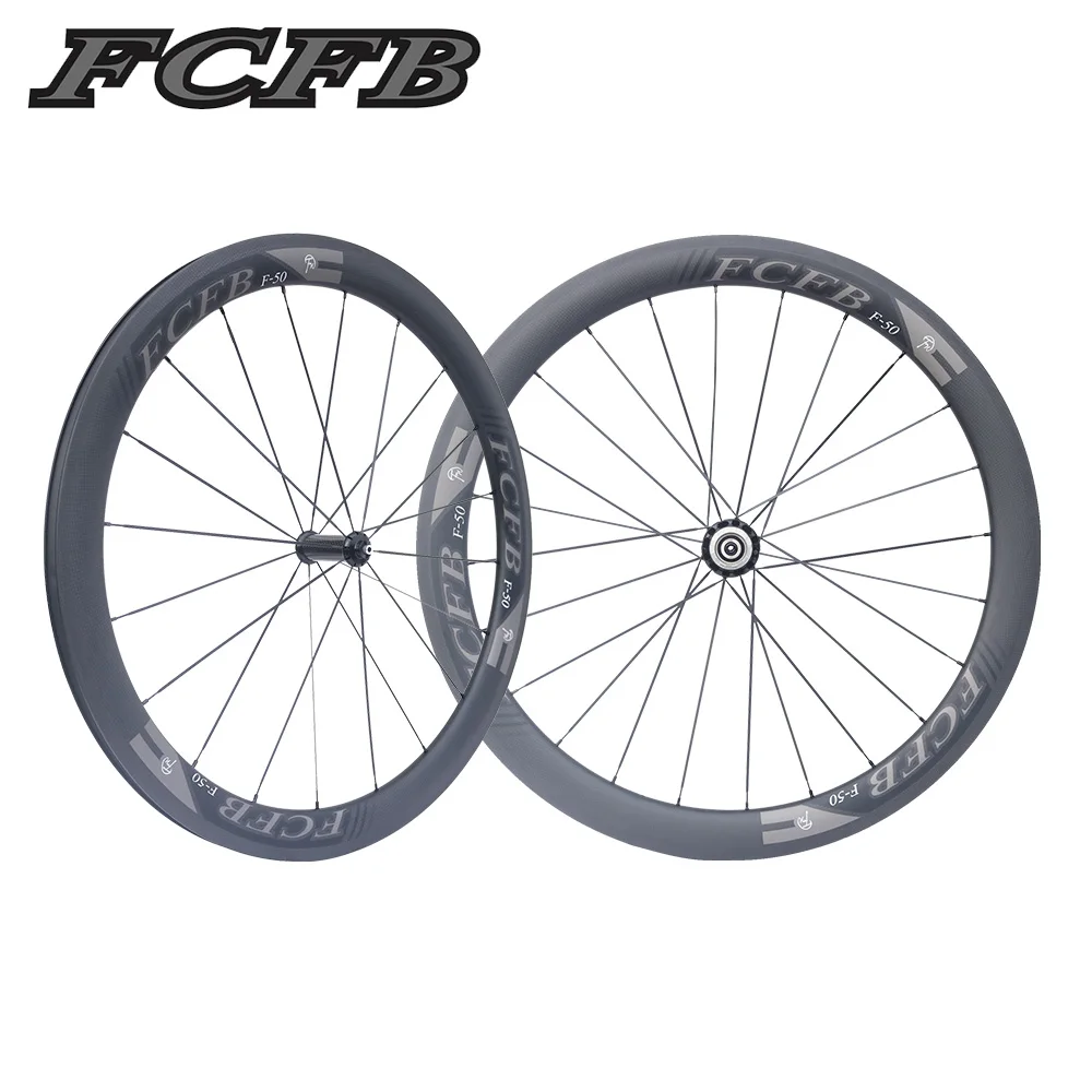 

2017 new carbon wheels with R36 hubs for Road Bike, 25mm width 3K matt clincher wheelset FCFB F-50mm