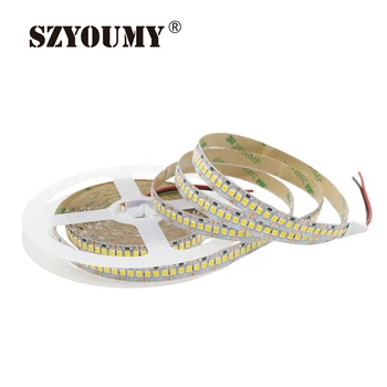 

SZYOUMY 5M 12V IP20 Non Waterproof 2835 LED Strip 240 Led Flexible Light 5M/Reel Showcase Led More Bright LED Strip White