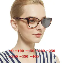 Близорукость фотохромные солнцезащитные очки готовые леопардовые женские оправа для очков от близорукости с цветными линзами солнцезащитные очки близорукость очки NX