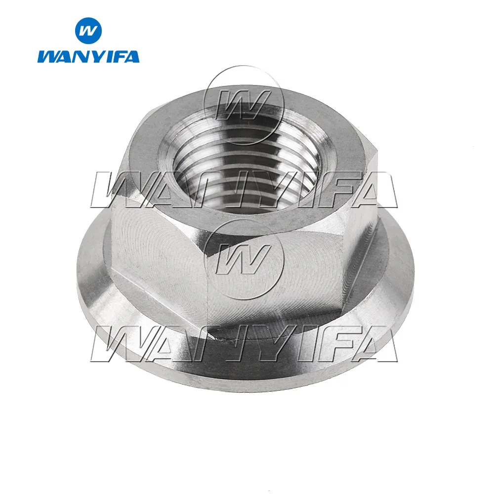 Wanyifa Titanium Bolts NUTS Motorcycle Fancy Nut M6 Rear Shaft Refit