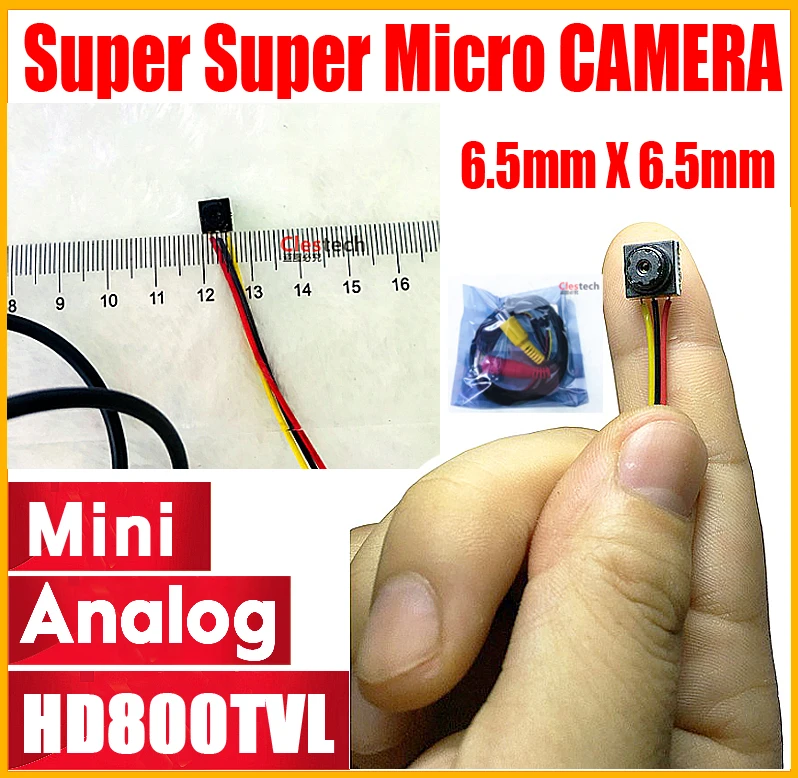 

Security camera Smallest HD CCTV Mini camera 800TVL CMOS small 6.5mm*6.5mm 12*12 Super small Camera for home security have cable