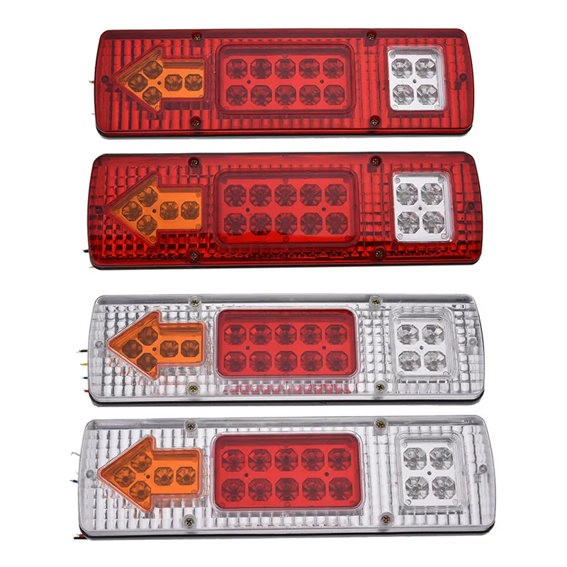 

2PCS 131 LED 24V Tail Light Tricycle Truck Trailer Rear Stop Lamp LED Signal Light Turn Lamp