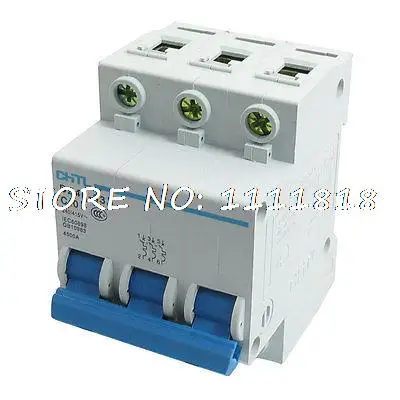 

DIN Dail 3P Overload Proetction Circuit Breaker 240/415VAC 40A 4500A DZ47-63 C40