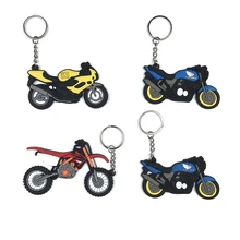 Форма модели мотоцикла мягкий каучуковый брелок для ключей для Honda kawasaki BMW Harley Suzuki Yamaha с логотипом