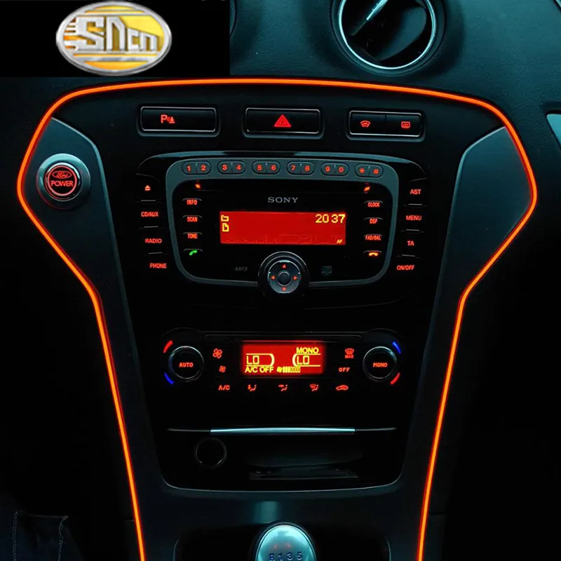 

SNCN flexible Neon LED Car Interior Atmosphere Lights Strip Motorcycle DIY Moulding Trim EL Cold Line decorative Lamp Plug&Play