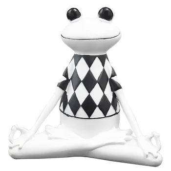 

Nordic Novelty Yoga Frog Home Decoration Accessories Creative Resin Crafts New Year'S Gifts Home Desktop Shop Window Decorations