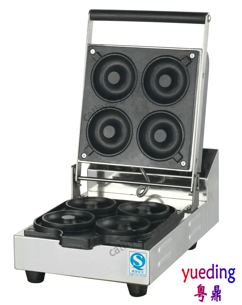 Commercial Manual Donut Making Machine Maker For Baking 4 Mini Donuts in Waffle Makers From Home 