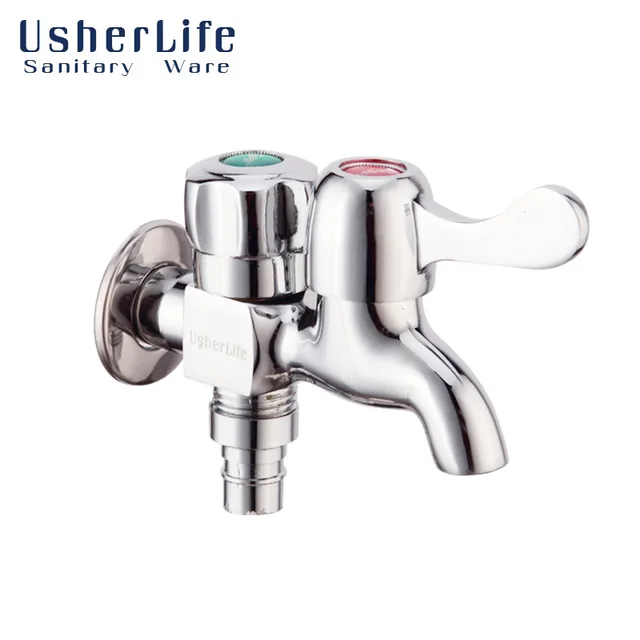 Free Shipping,Retail and Wholesale,UsherLife,outdoor faucet,Two outlet