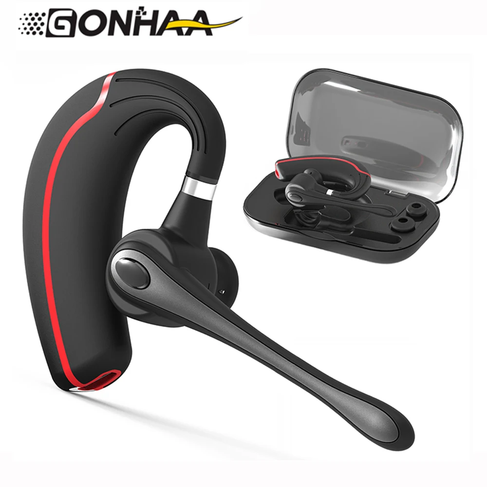 

Gonhaa Wireless Bluetooth Headset Stereo Headphone, HD Microphone Noise Reduction Business Bluetooth Earphone