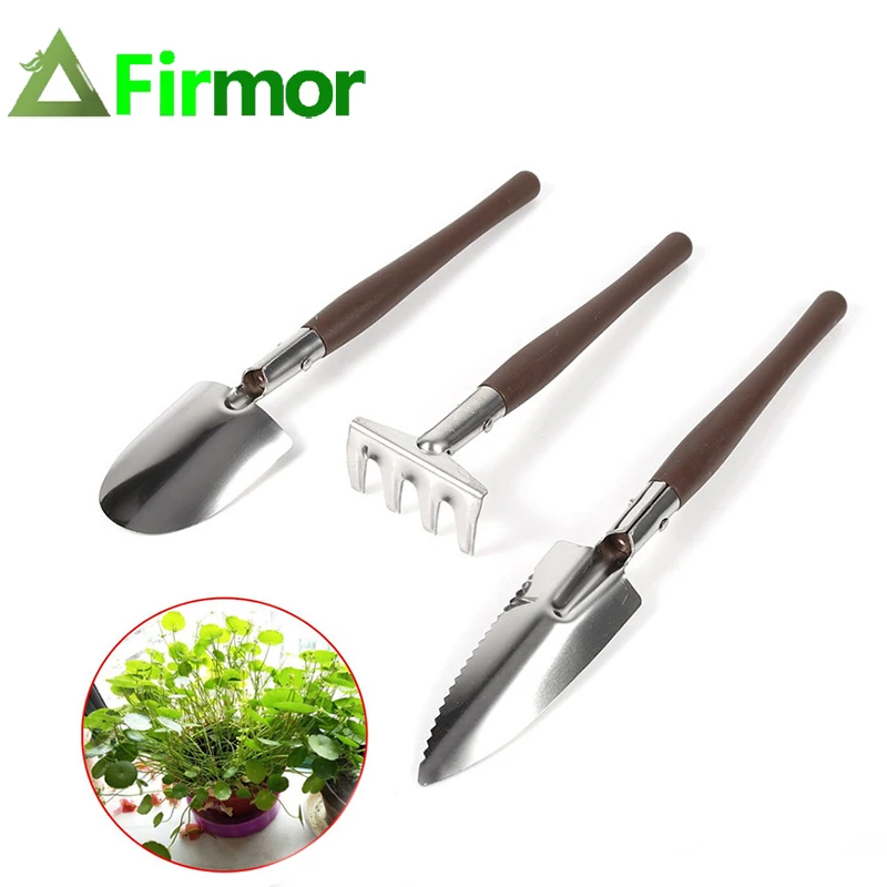 Firmor 3 Pcs Set Planting Tool Mini Gardening Plant Pot Tools