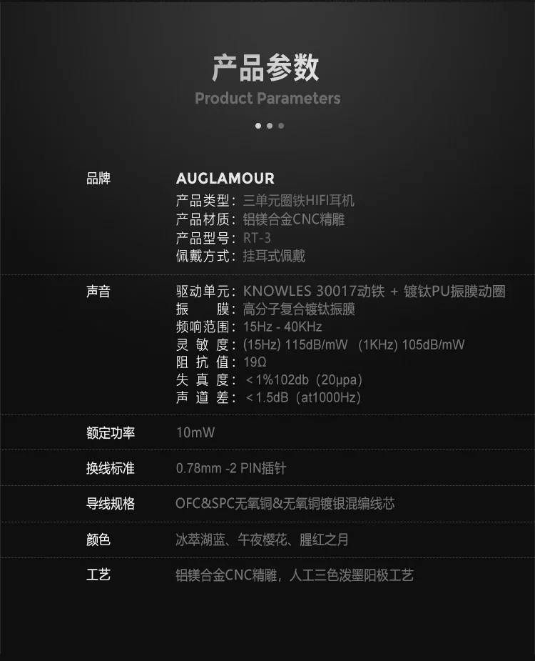 Новейший AUGLAMOUR RT-3 1DD+ 2BA Ноулз гибридная технология в ухо монитор Наушники Hi-Fi бас гарнитура наушник ушной крючок с ЧПУ