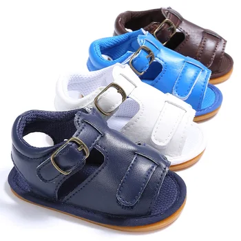 

New Arrival 2019 Summer New Style Newborn Baby Boys Casual Breathable Hollow Out Sandal Toddler Boys Simple Solid Color Casuals