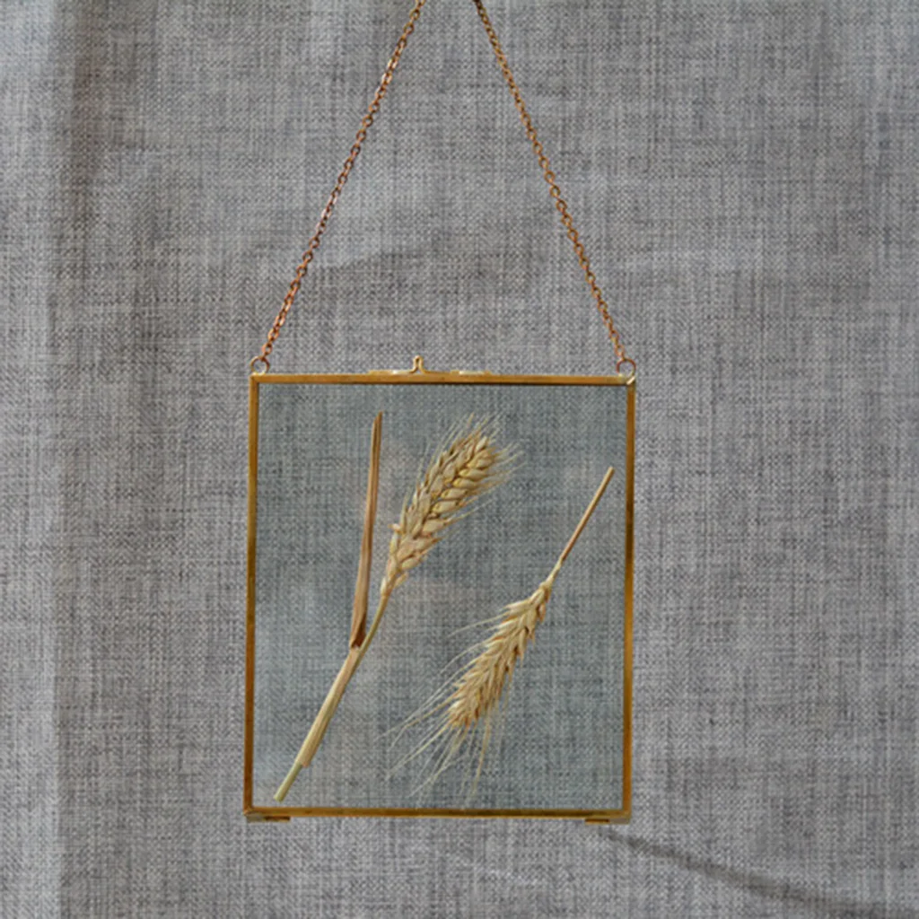 Glass Frame Antique Brass - 3.5 X 5' Landscape Portrait Picture Photo Frame