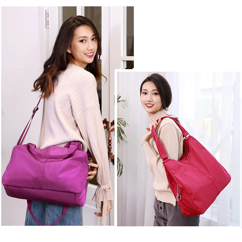 Elegant Female Oxford Handbags Women's Messenger Bag Large Capacity Travel Storage Multifunction La