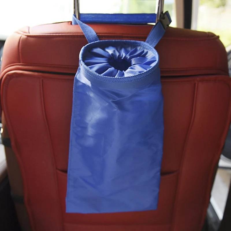 

Auto Storage Bags Portable Car Dustbin Trash Garbage Dust Rubbish Bin Can Box Case Holder Seat Back Bag