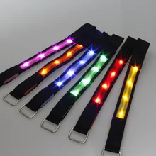 20pcs lot font b led b font flashing cloth font b bracelet b font luminous hand