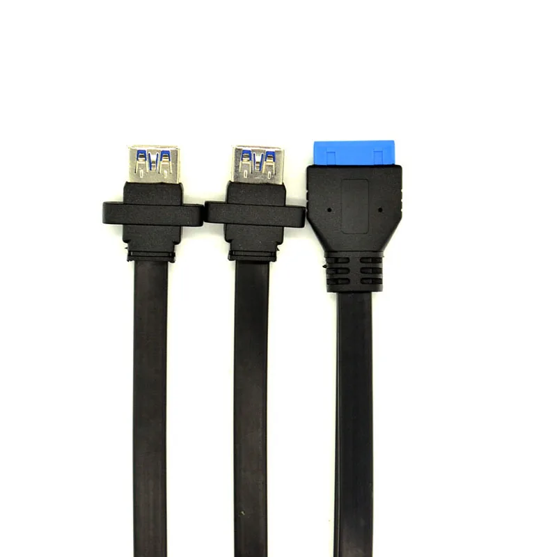 USB 3 0 кабель разъем usb хаб типа Папа мама 19 штырьков 2 кабеля удлинитель с винтовой